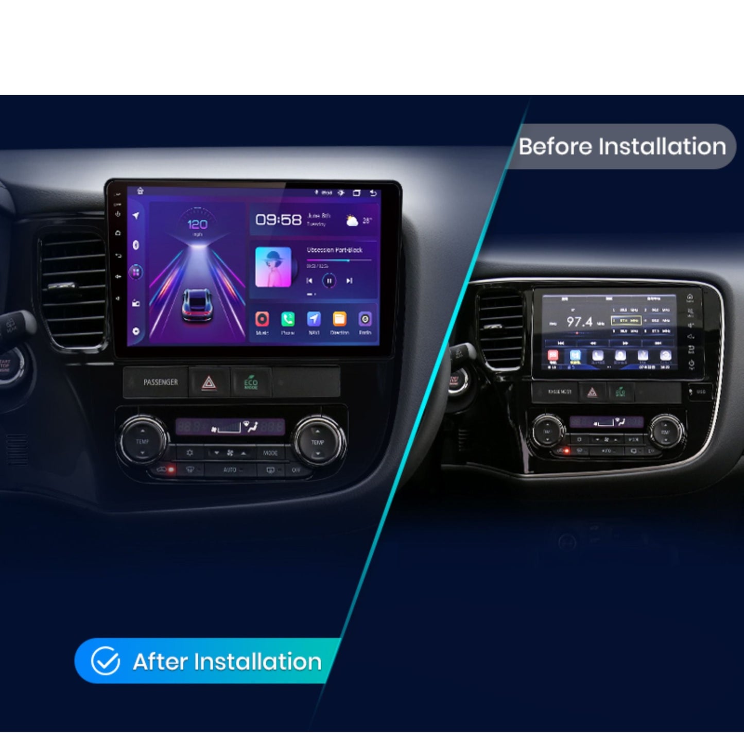 Pantalla Multimedia Mitsubishi Outlander 3 (2012 - 2018) - Maleonracing