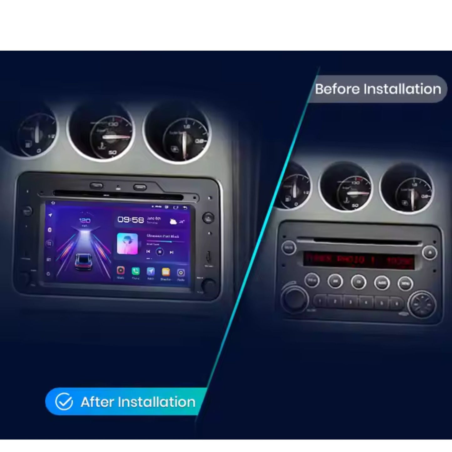 Pantalla Multimedia para Alfa Romeo 159 / Brera / Spider Sportwagon - Maleonracing
