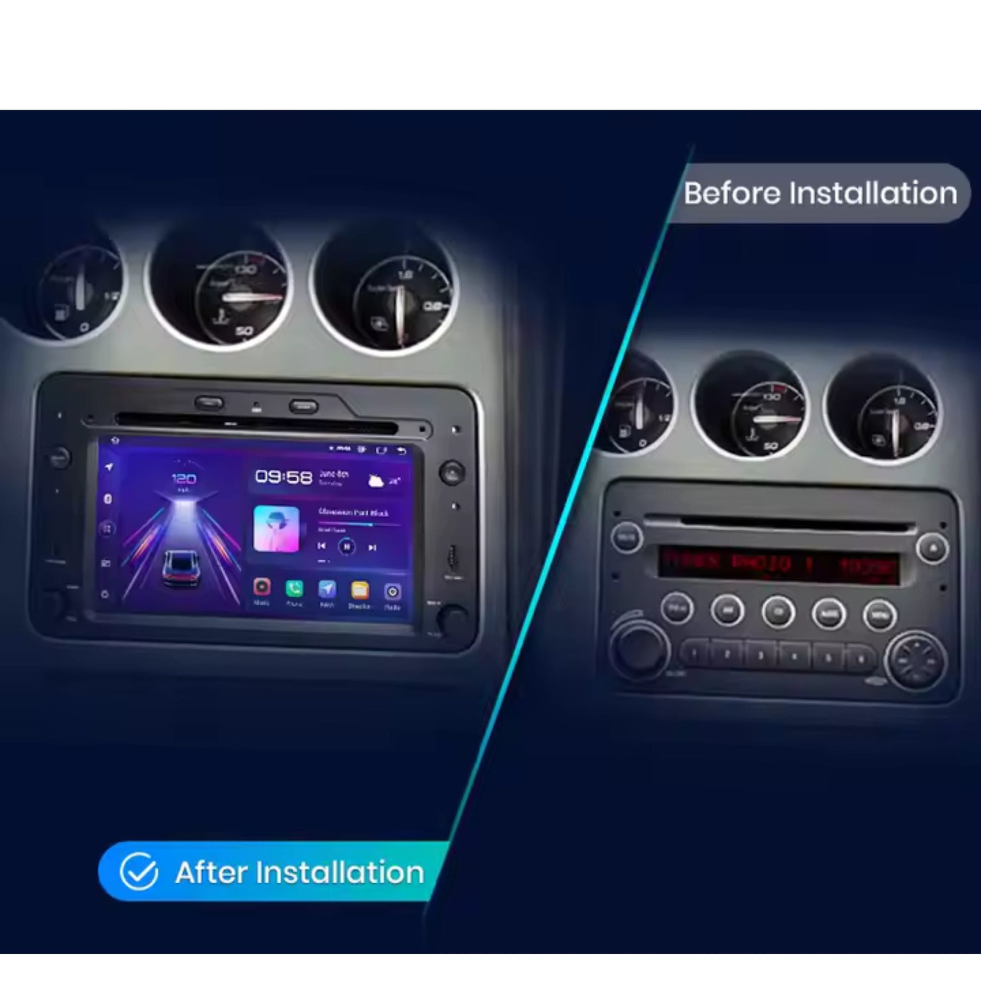 Pantalla Multimedia para Alfa Romeo 159 / Brera / Spider Sportwagon - Maleonracing