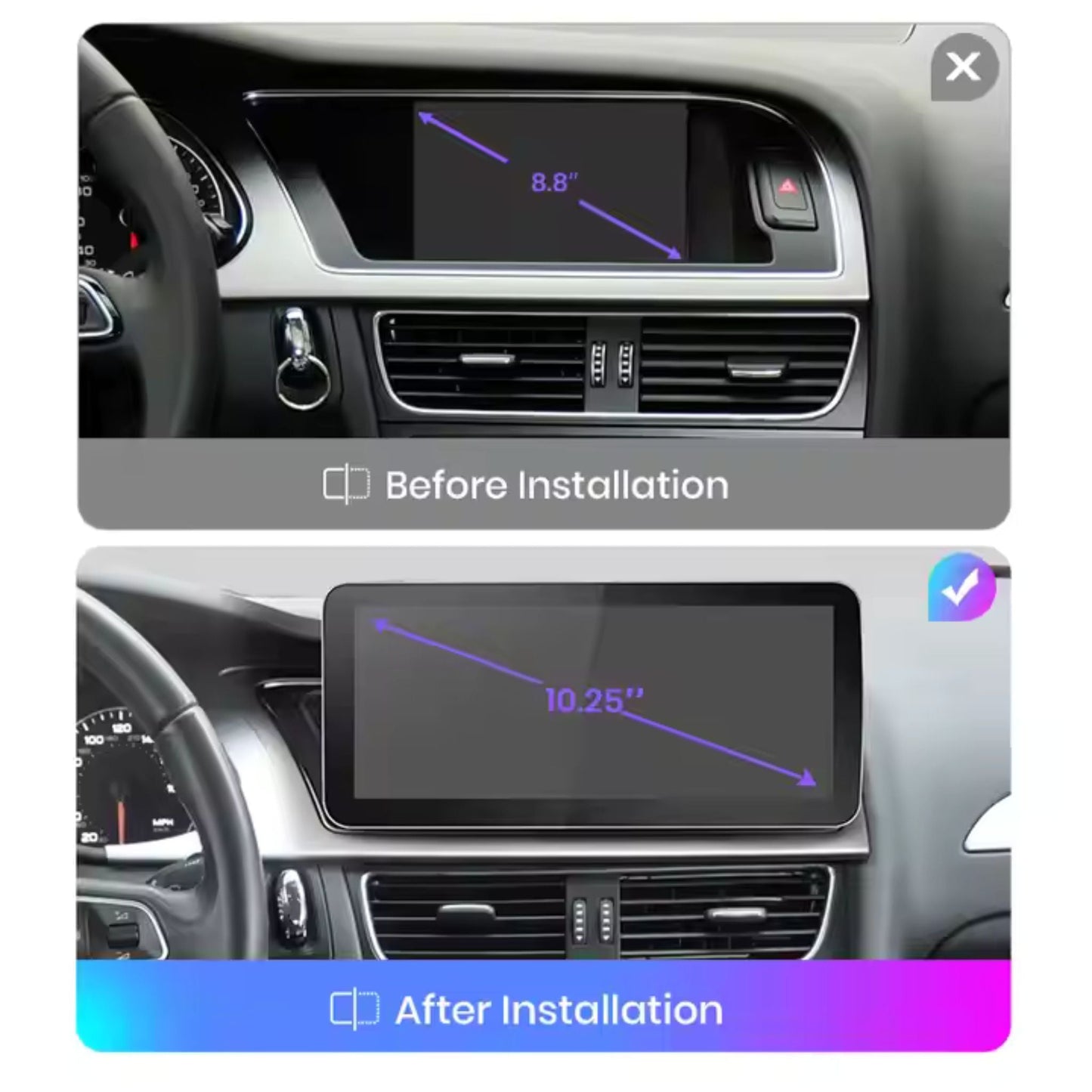 Pantalla Multimedia para Audi A4 B8 / A5 (2009 - 2016) - Maleonracing