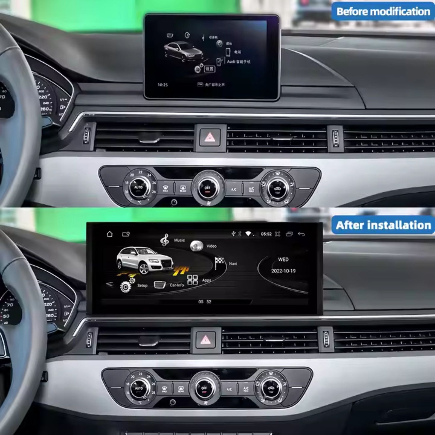 Pantalla Multimedia para Audi A4 B9 (2016 - 2021) - Maleonracing