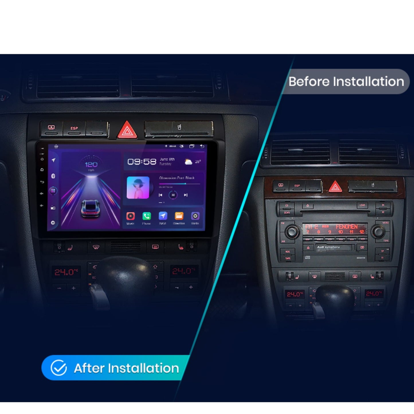 Pantalla Multimedia para Audi A6 C5 / S6 / RS6 (1997 - 2004) - Maleonracing