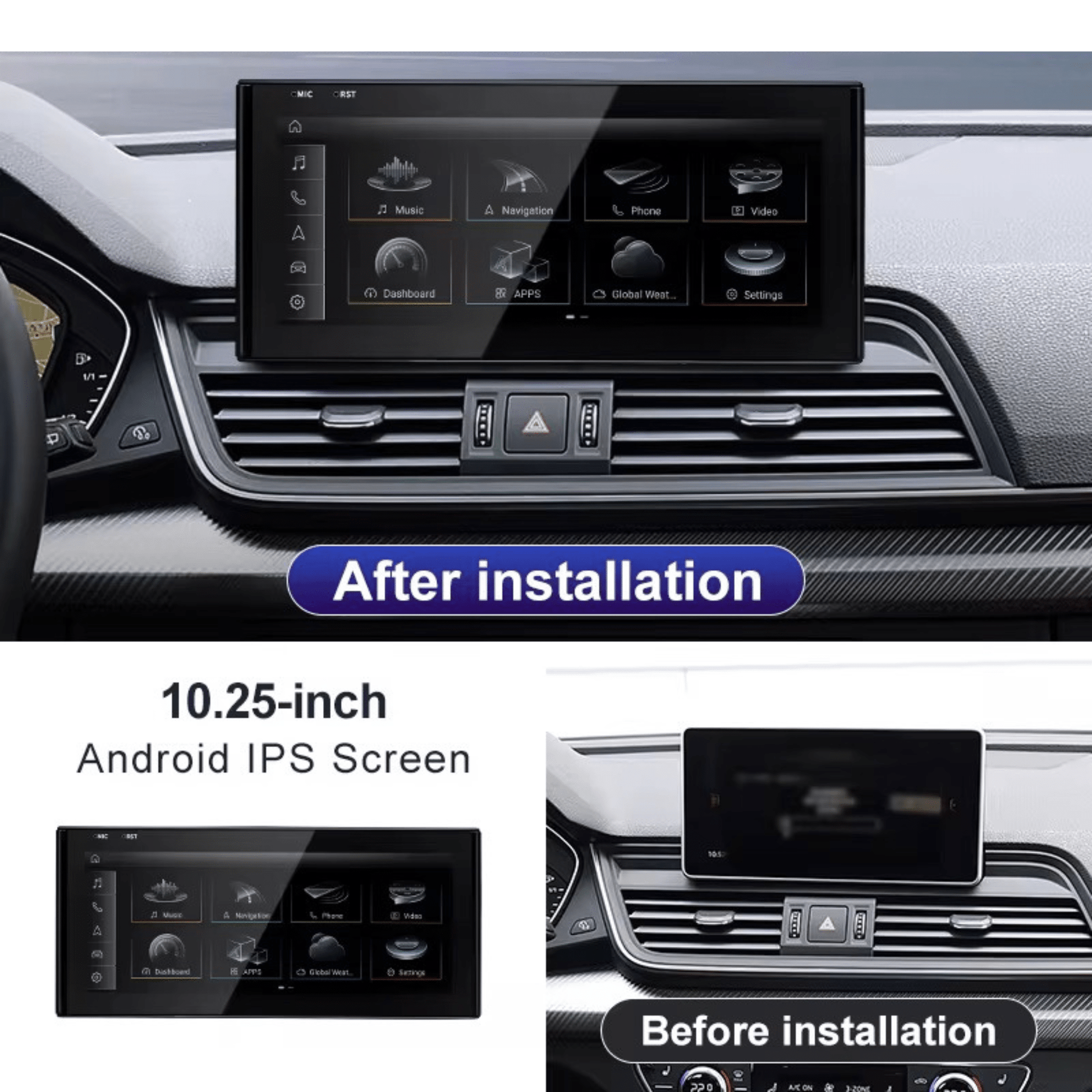 (Pantalla Multimedia para Audi Q5 (2018 - 2020) - Maleonracing