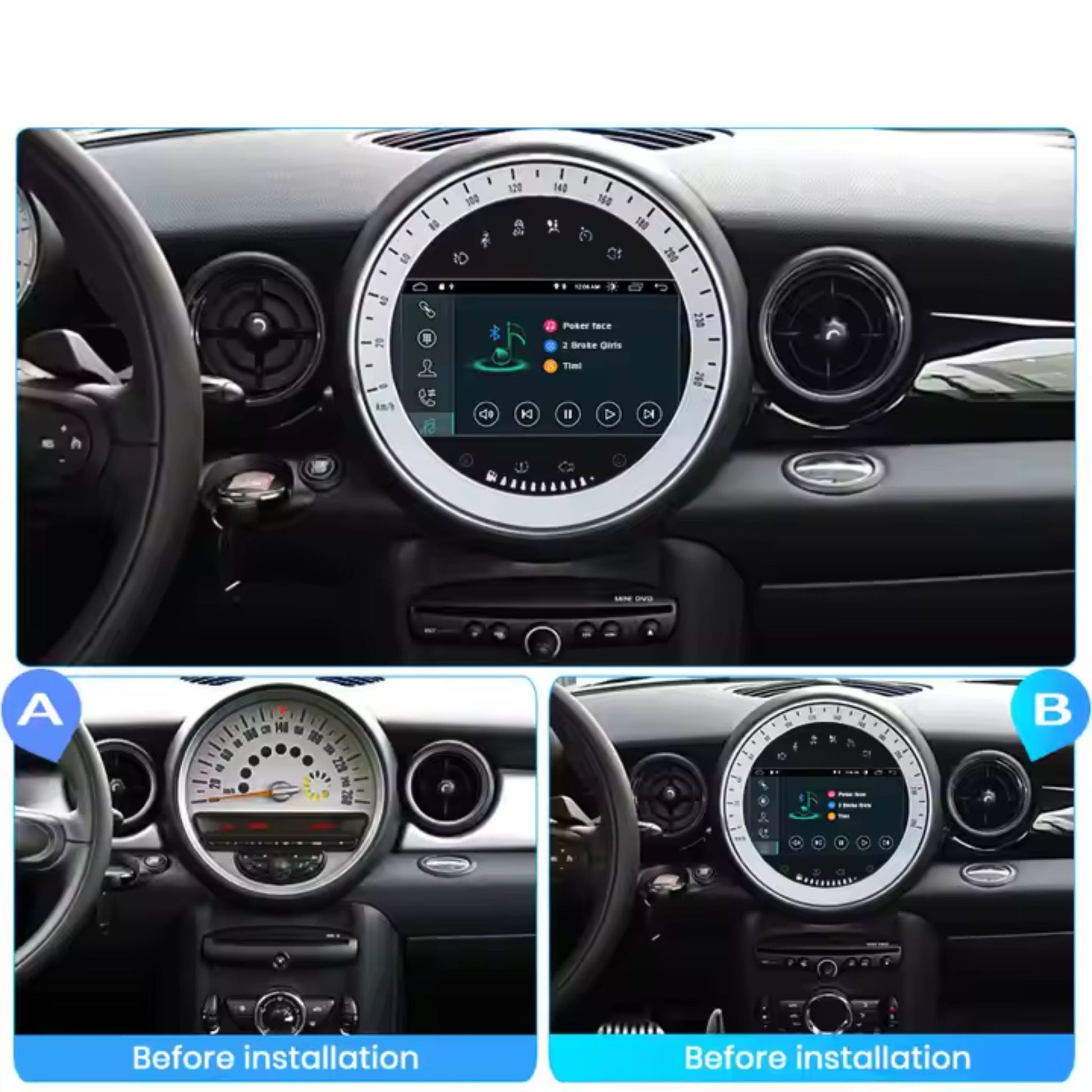 Pantalla Multimedia para BMW Mini Cooper R56 / R57 / R60 (2006 - 2013) - Maleonracing