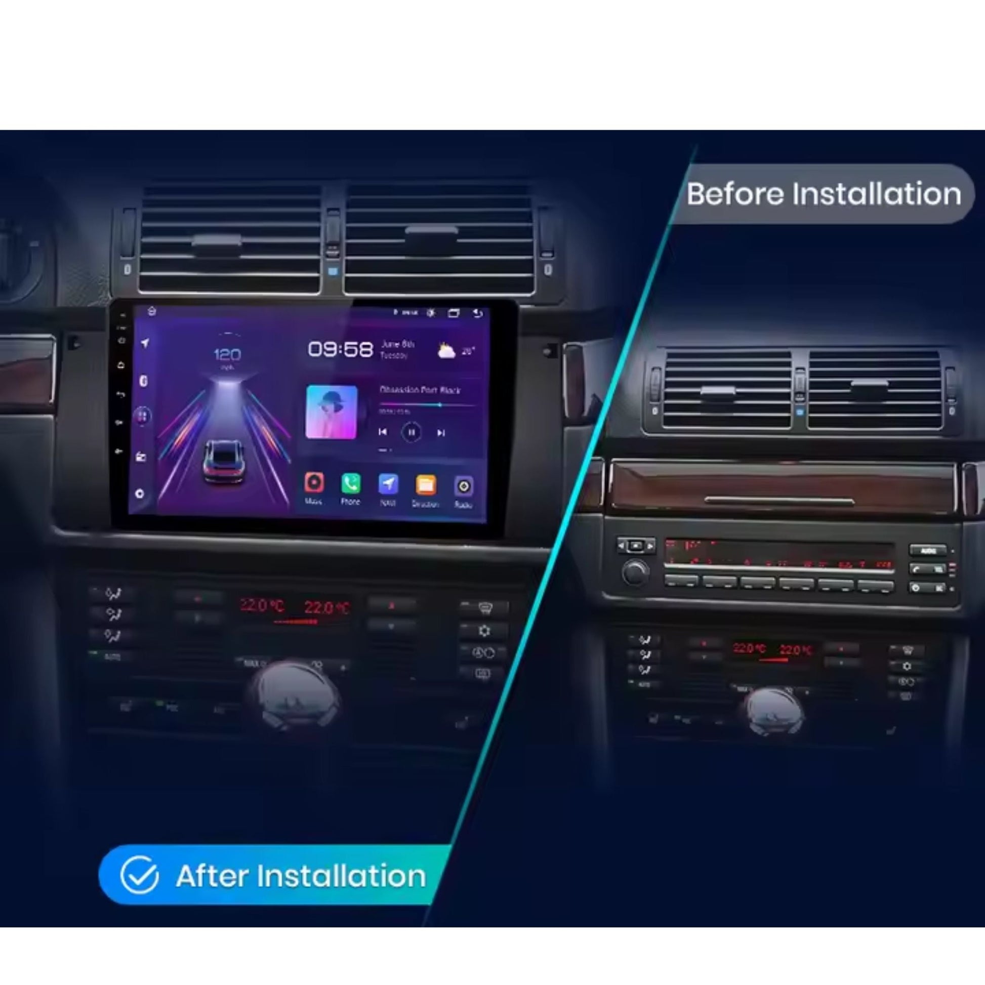 Pantalla Multimedia para BMW Serie 5 E39 (1995–2003), X5 E53 y M5 - Maleonracing