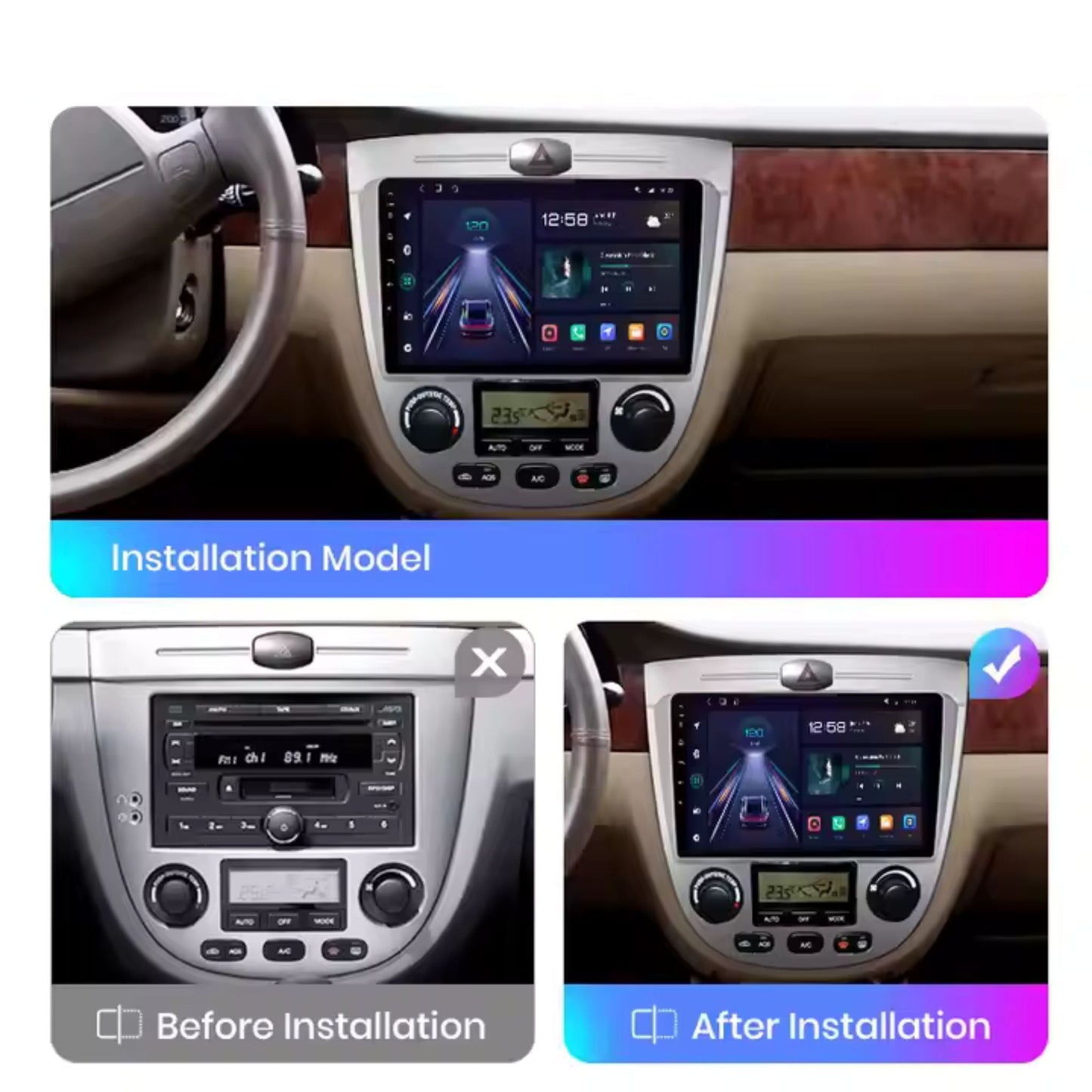 Pantalla Multimedia para Chevrolet Lacetti (2004 - 2007) - Maleonracing