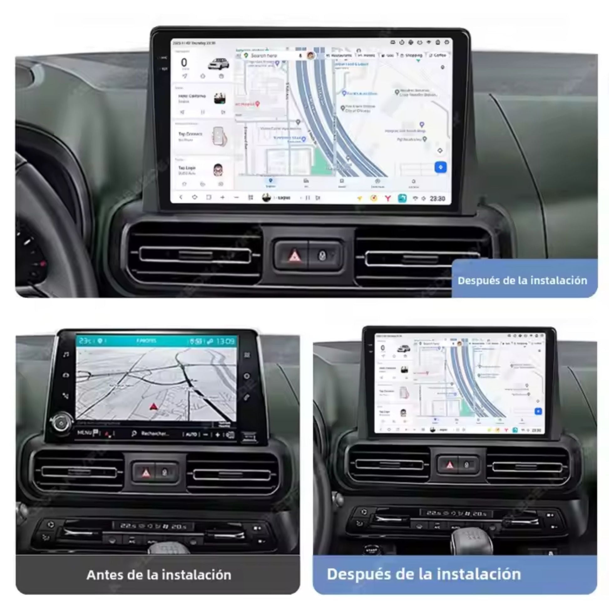 Pantalla Multimedia para Citroën Berlingo, Peugeot Partner / Rifter y Opel Combo (2018–2020) - Maleonracing