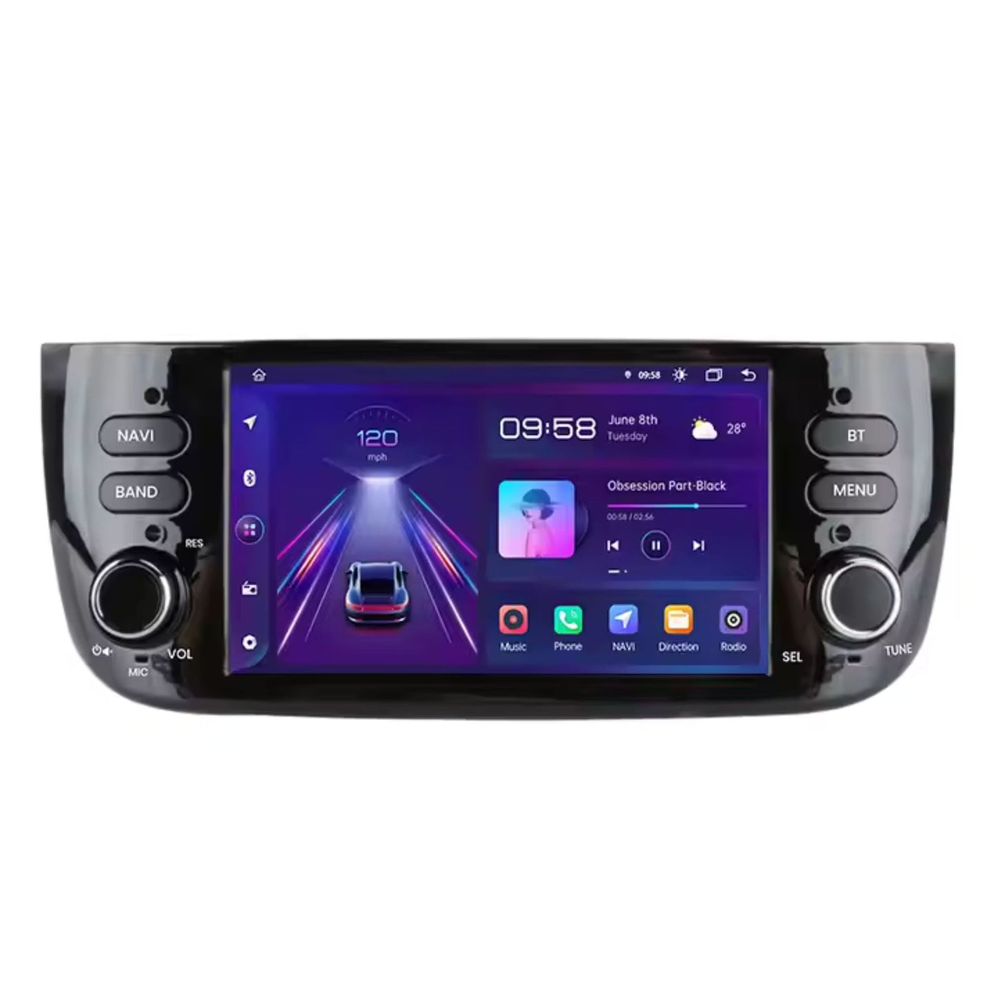 Pantalla Multimedia para Fiat Linea / Punto Evo (2012 - 2015) - Maleonracing