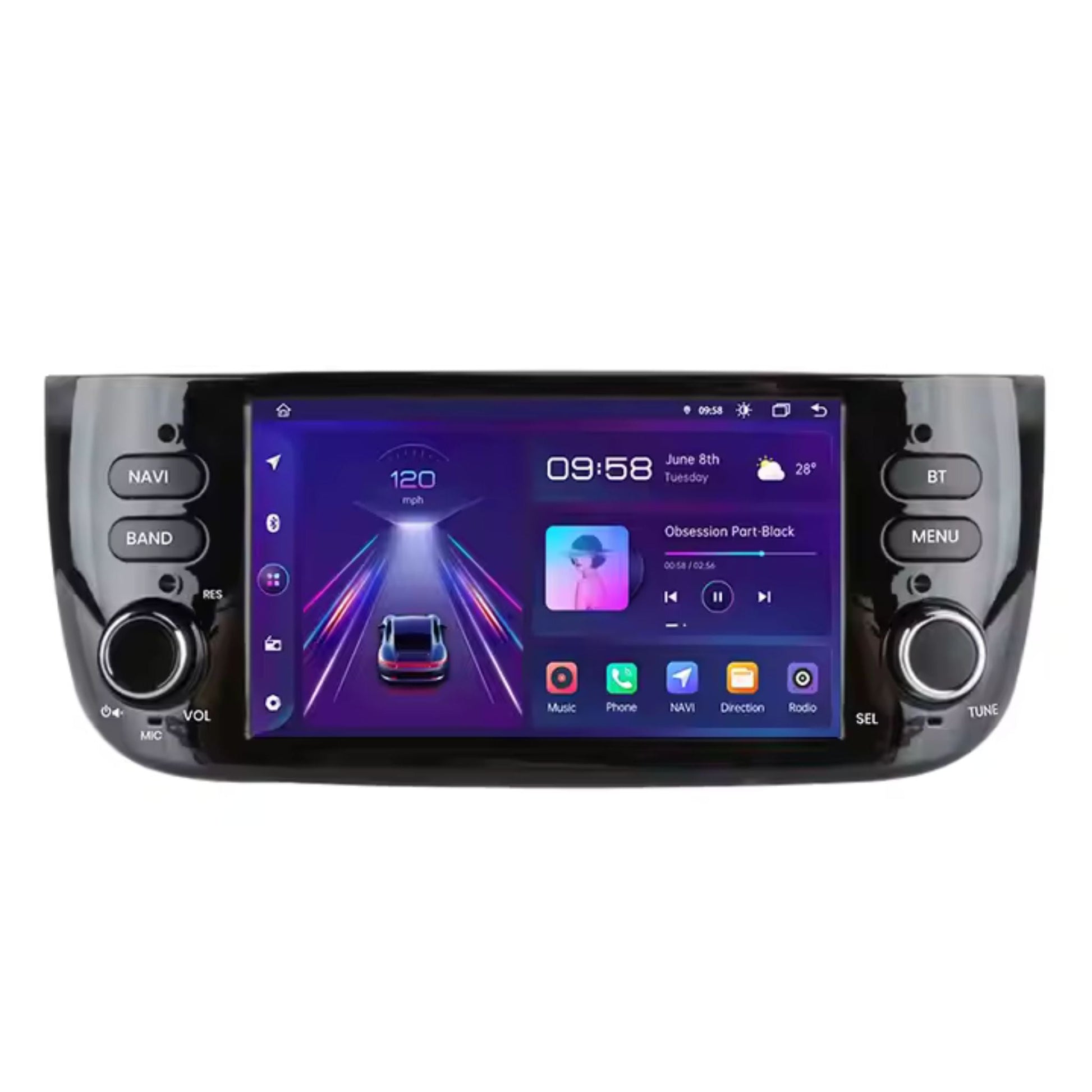 Pantalla Multimedia para Fiat Linea / Punto Evo (2012 - 2015) - Maleonracing