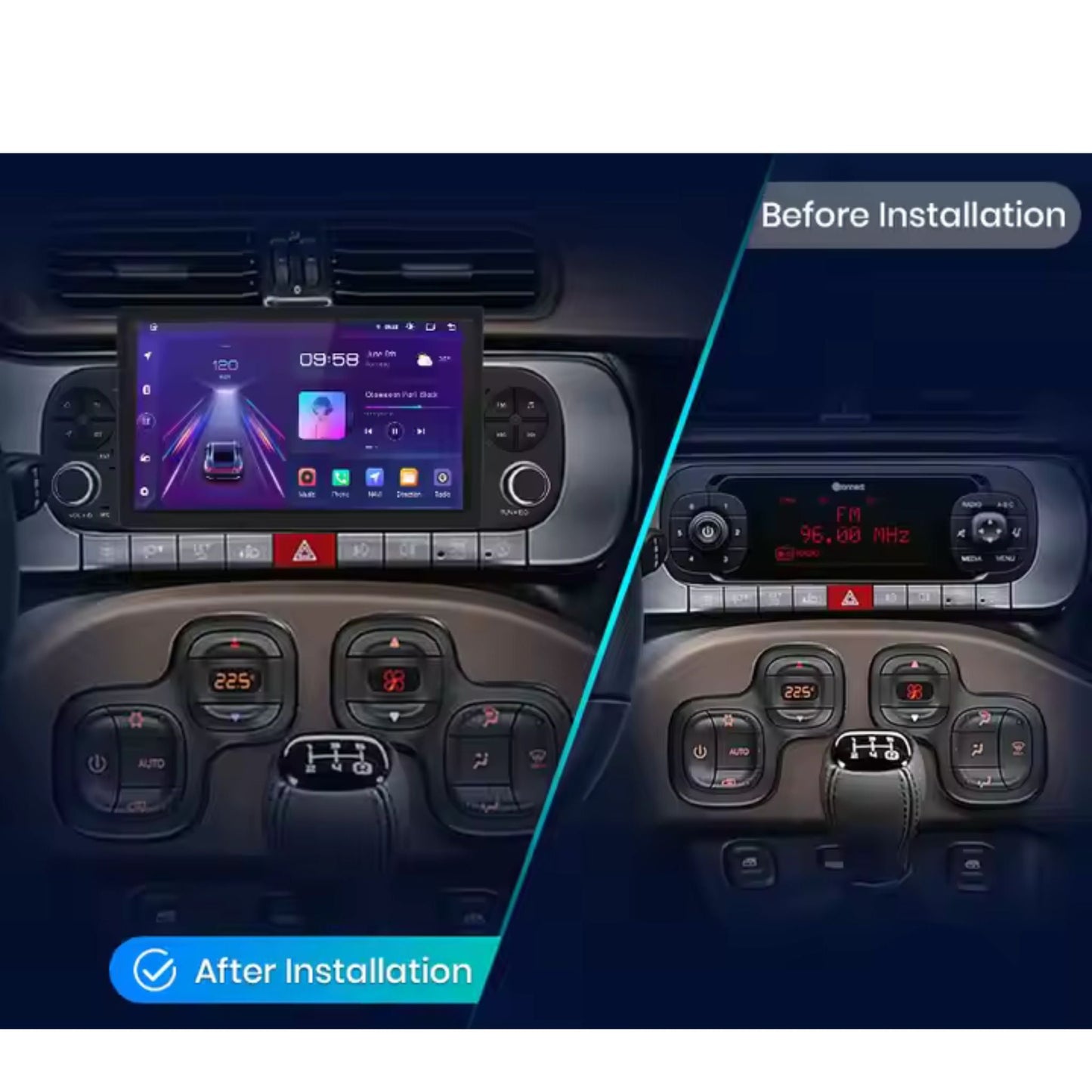 Pantalla Multimedia para Fiat Panda (2013 - 2020) - Maleonracing