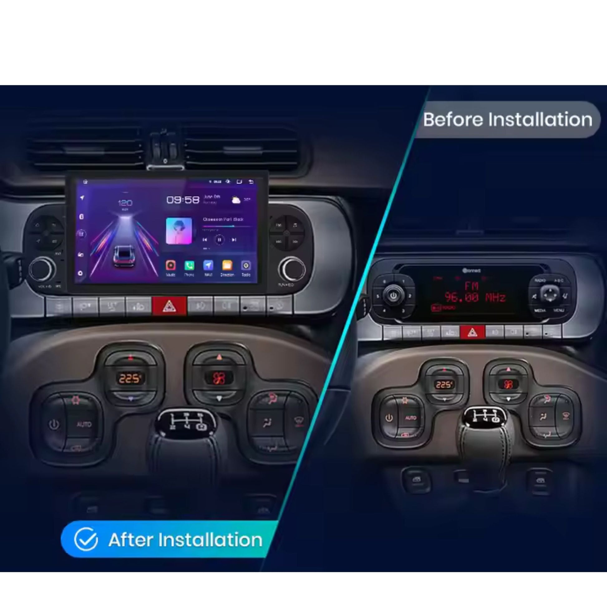 Pantalla Multimedia para Fiat Panda (2013 - 2020) - Maleonracing