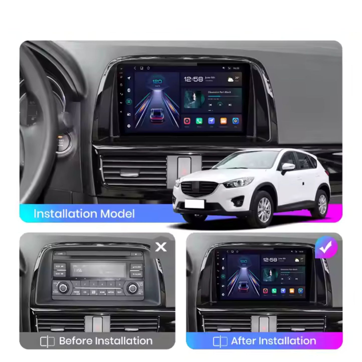Pantalla Multimedia para Mazda CX - 5 (2012 - 2015) - Maleonracing