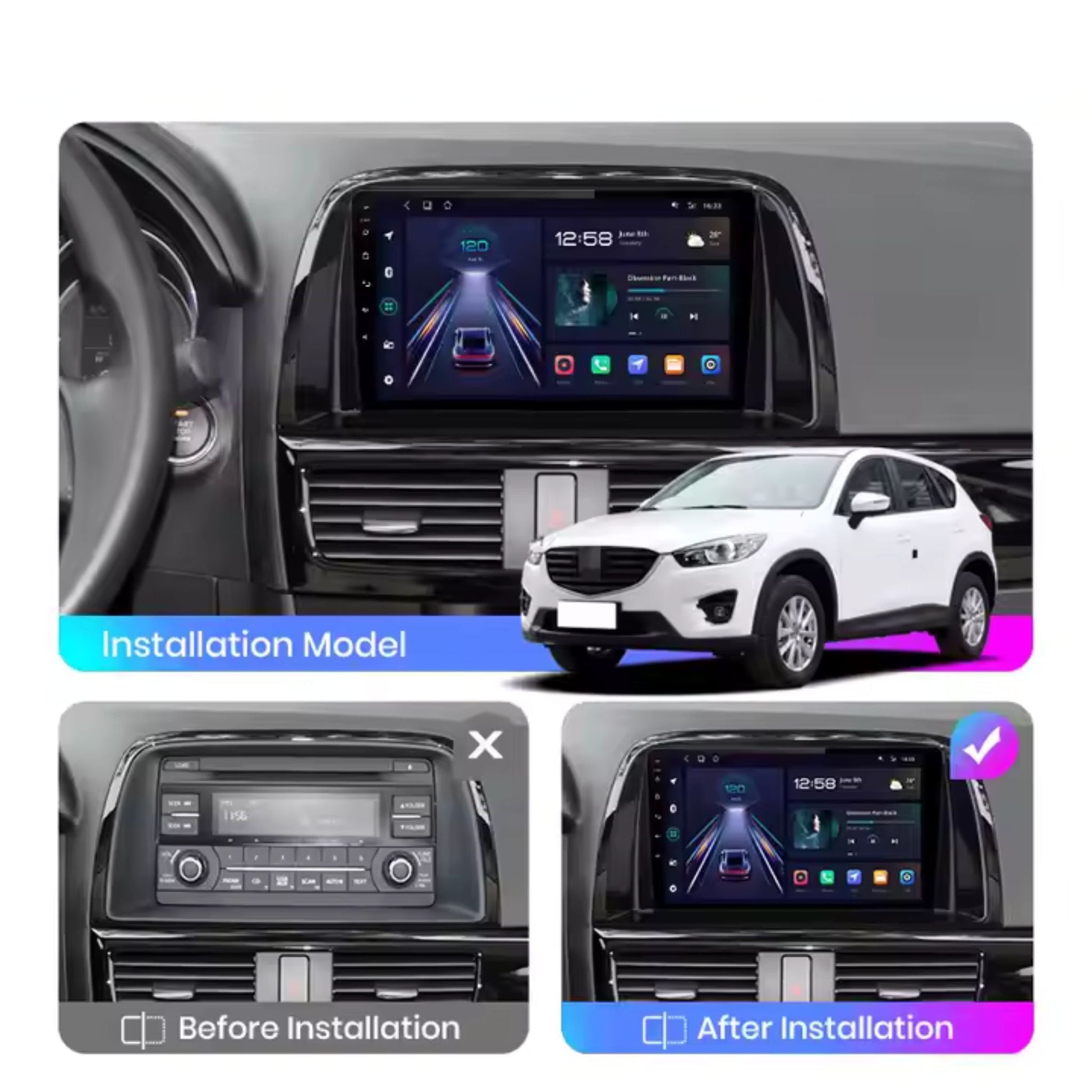 Pantalla Multimedia para Mazda CX - 5 (2012 - 2015) - Maleonracing