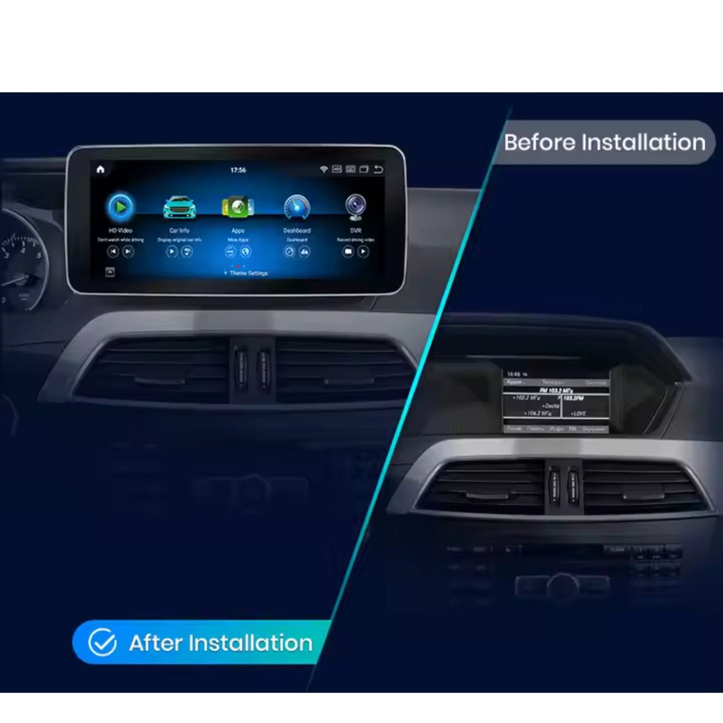 Pantalla Multimedia para Mercedes - Benz Clase C (W204, S204, C204) | 2011 - 2013 / 2013 - 2018 - Maleonracing