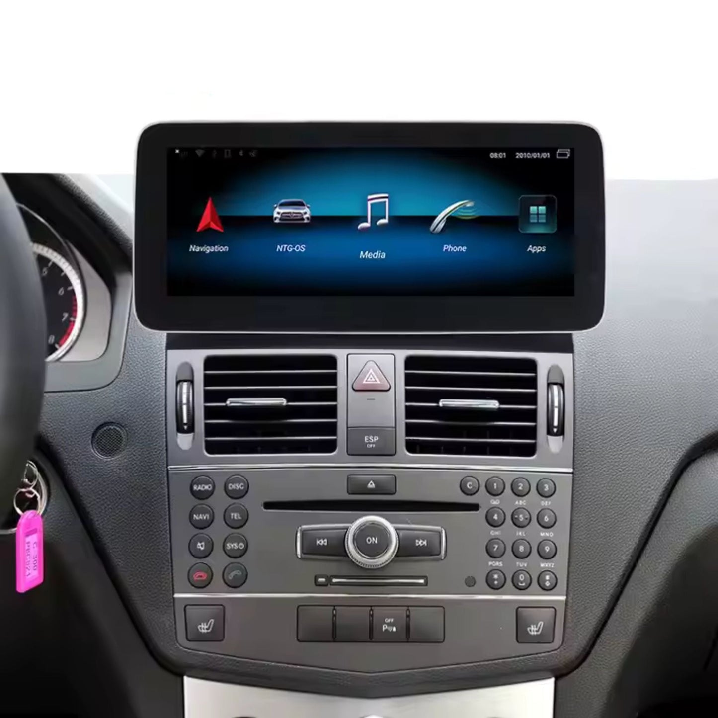 Pantalla Multimedia para Mercedes - Benz Clase C W204/S204 (2006 - 2011) - Maleonracing