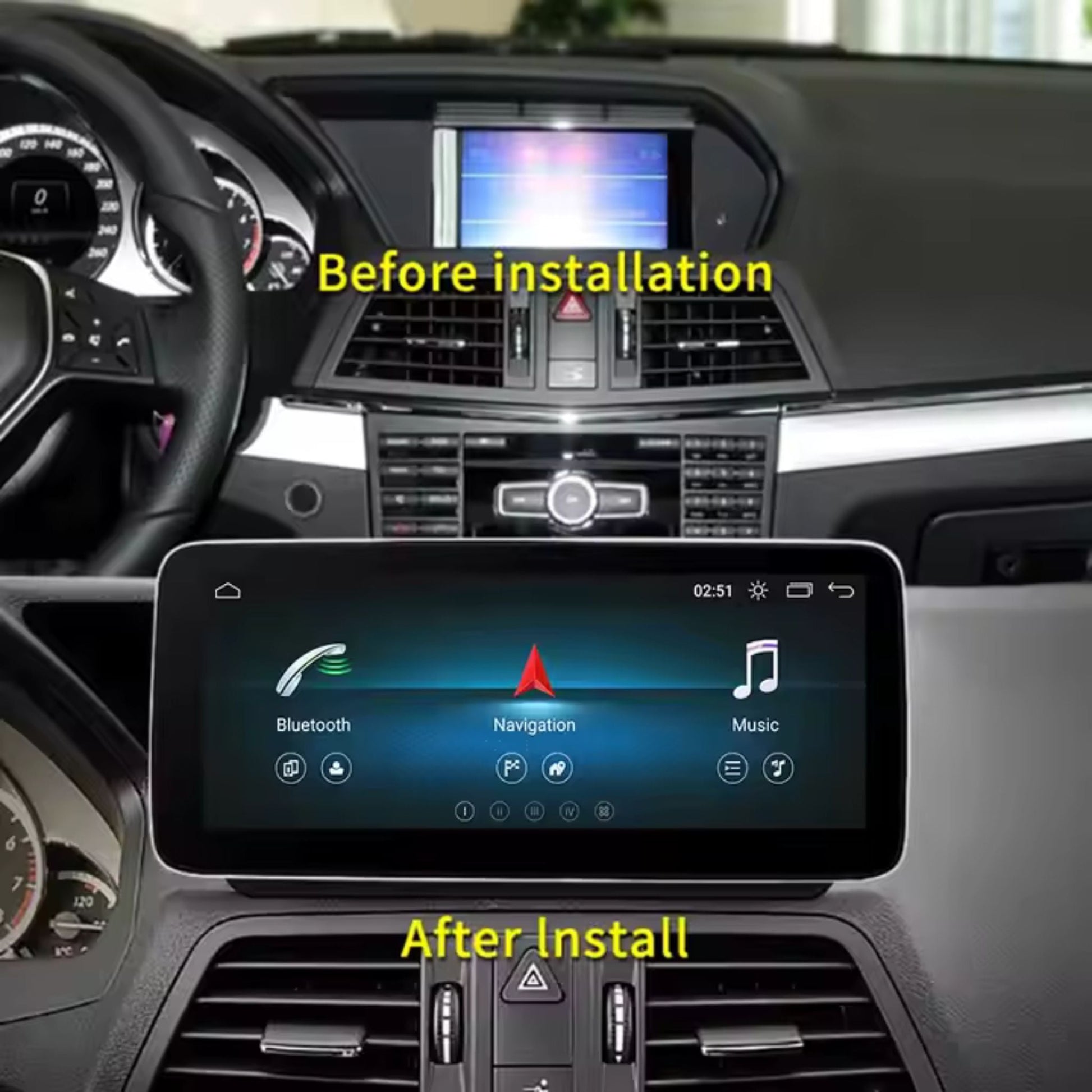 Pantalla Multimedia para Mercedes - Benz Clase E Coupé (C207/W207) 2011 - 2015 | 10.25" / 12.3" - Maleonracing
