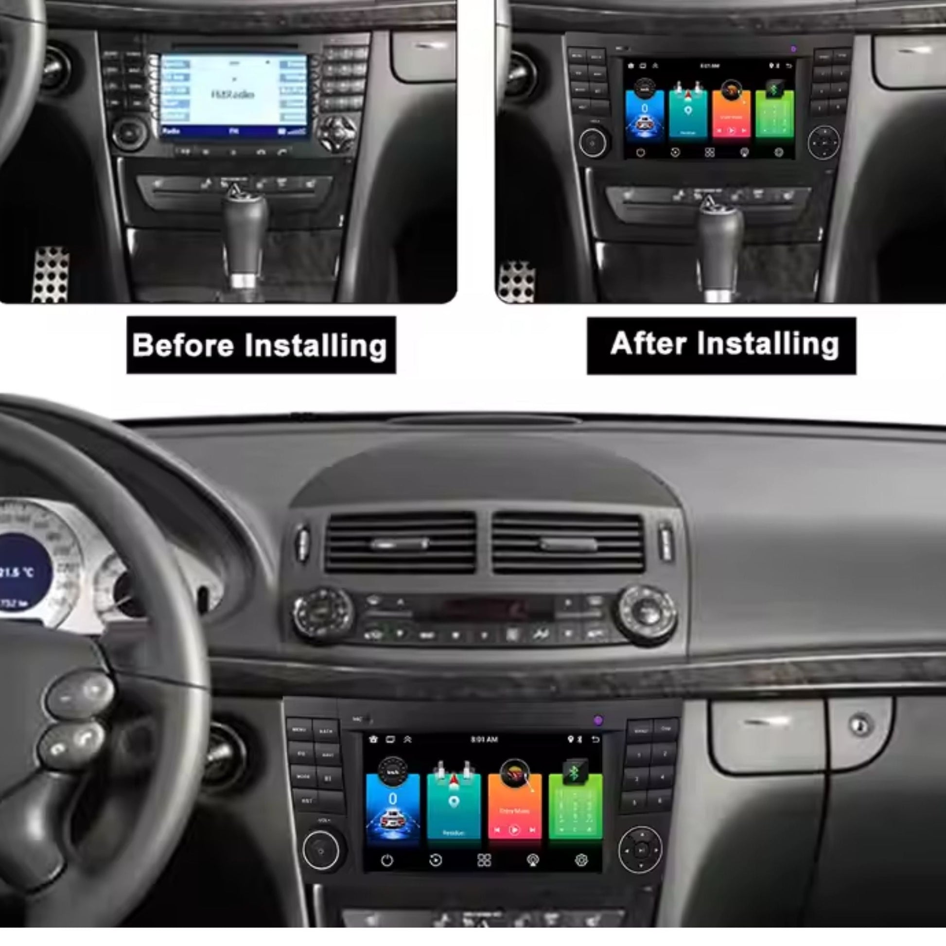 Pantalla Multimedia para Mercedes - Benz Clase E W211 y CLS W219 - Maleonracing