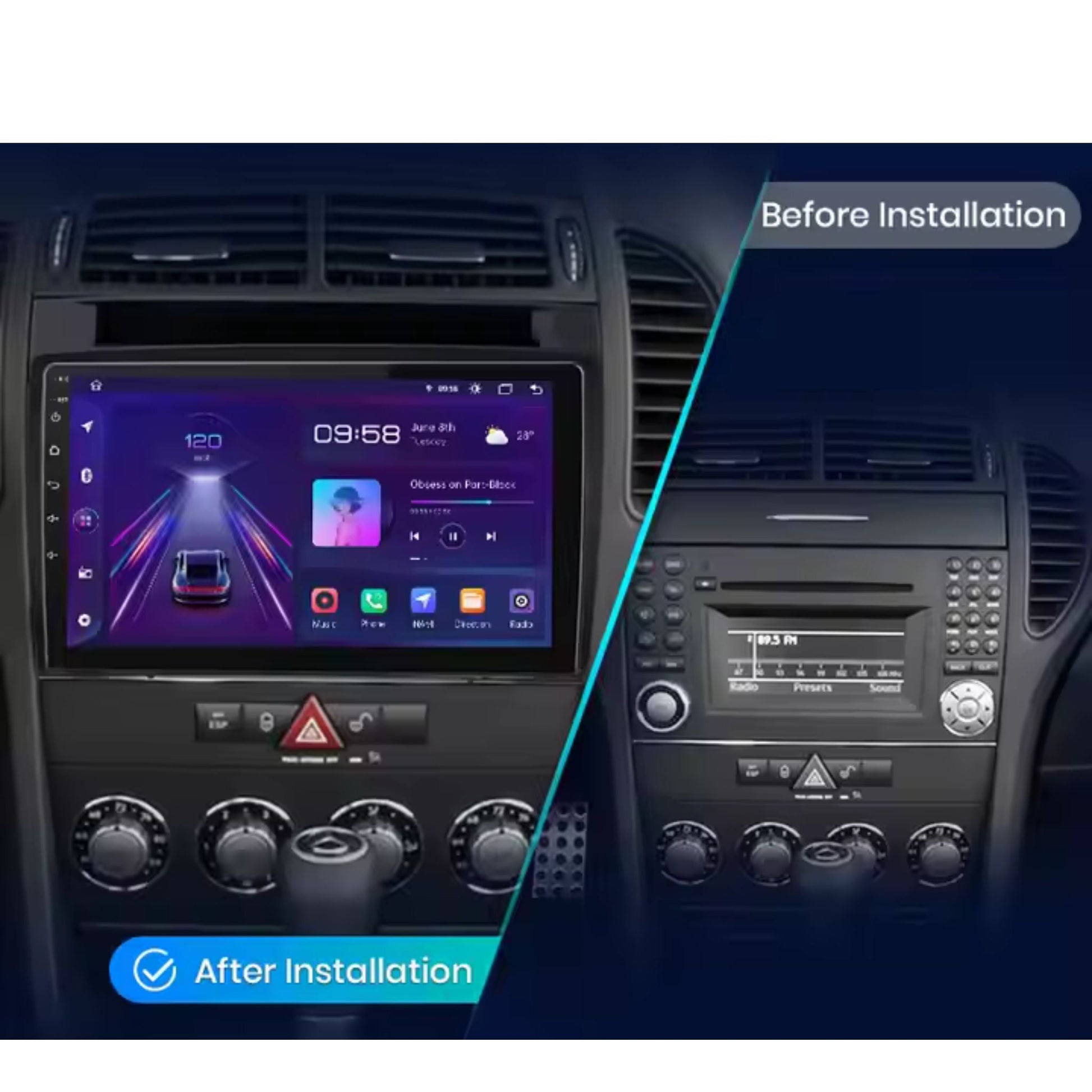Pantalla Multimedia para Mercedes - Benz SLK R171 (2004 - 2011) - Maleonracing