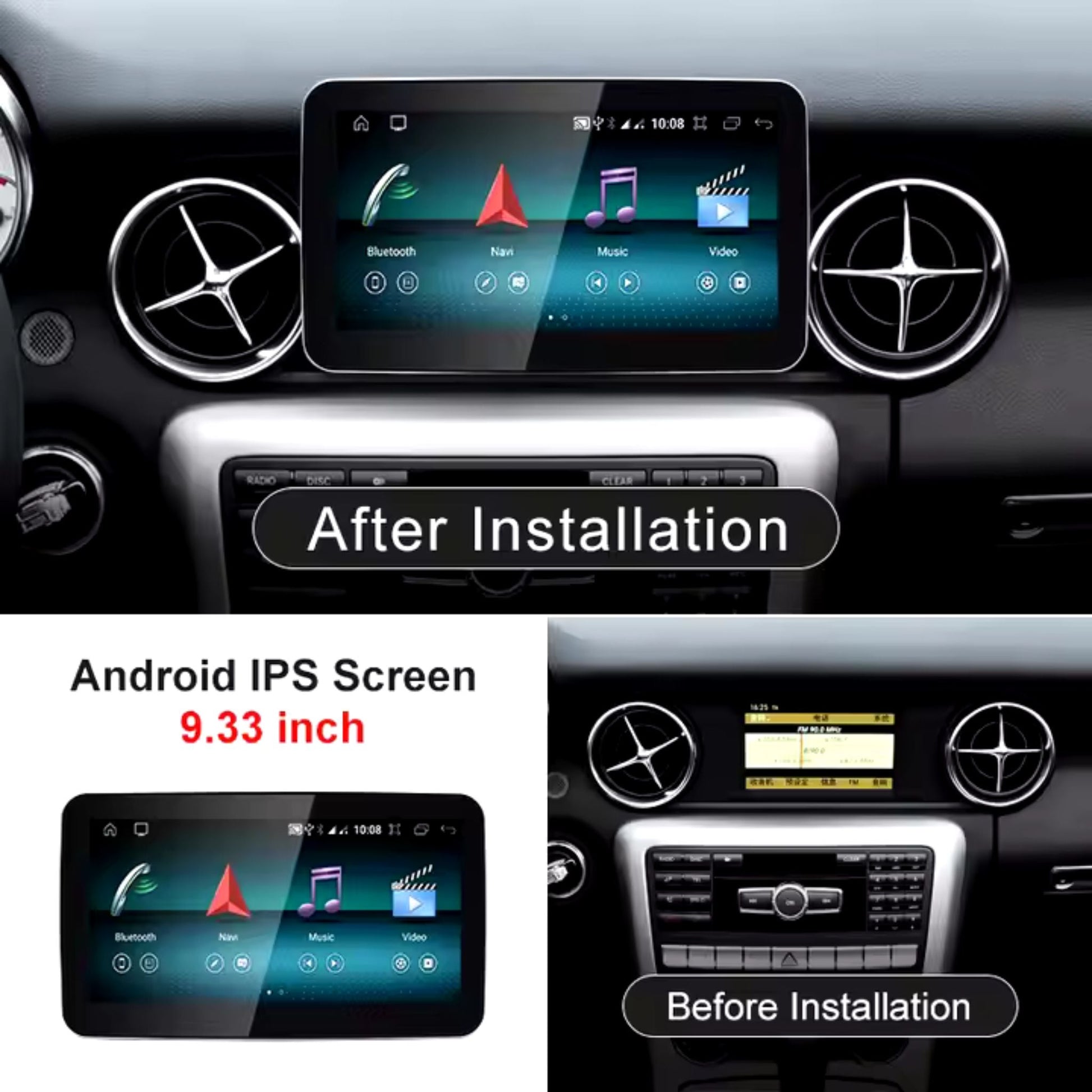 Pantalla Multimedia para Mercedes Benz SLK R172 SL R231 - Maleonracing