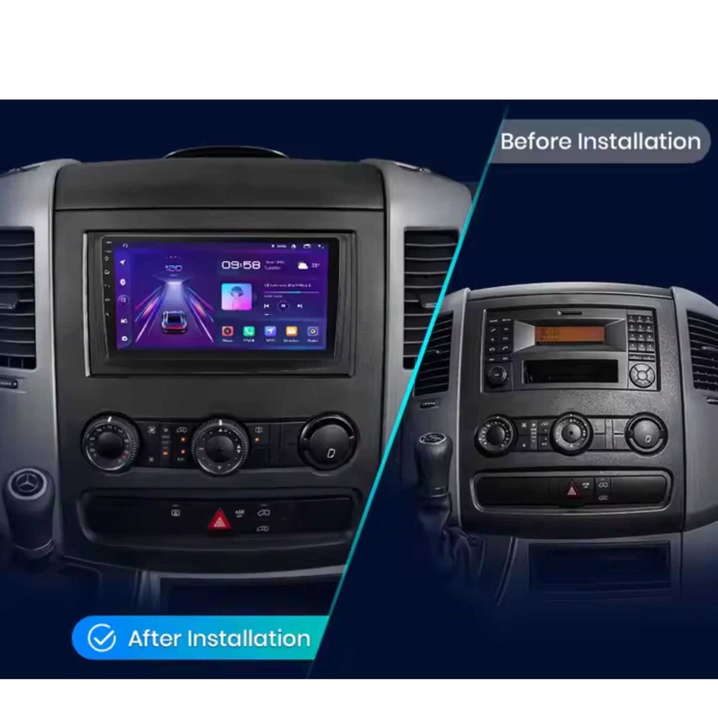 Pantalla Multimedia para Mercedes - Benz Sprinter y Volkswagen Crafter (2006–2017) - Maleonracing