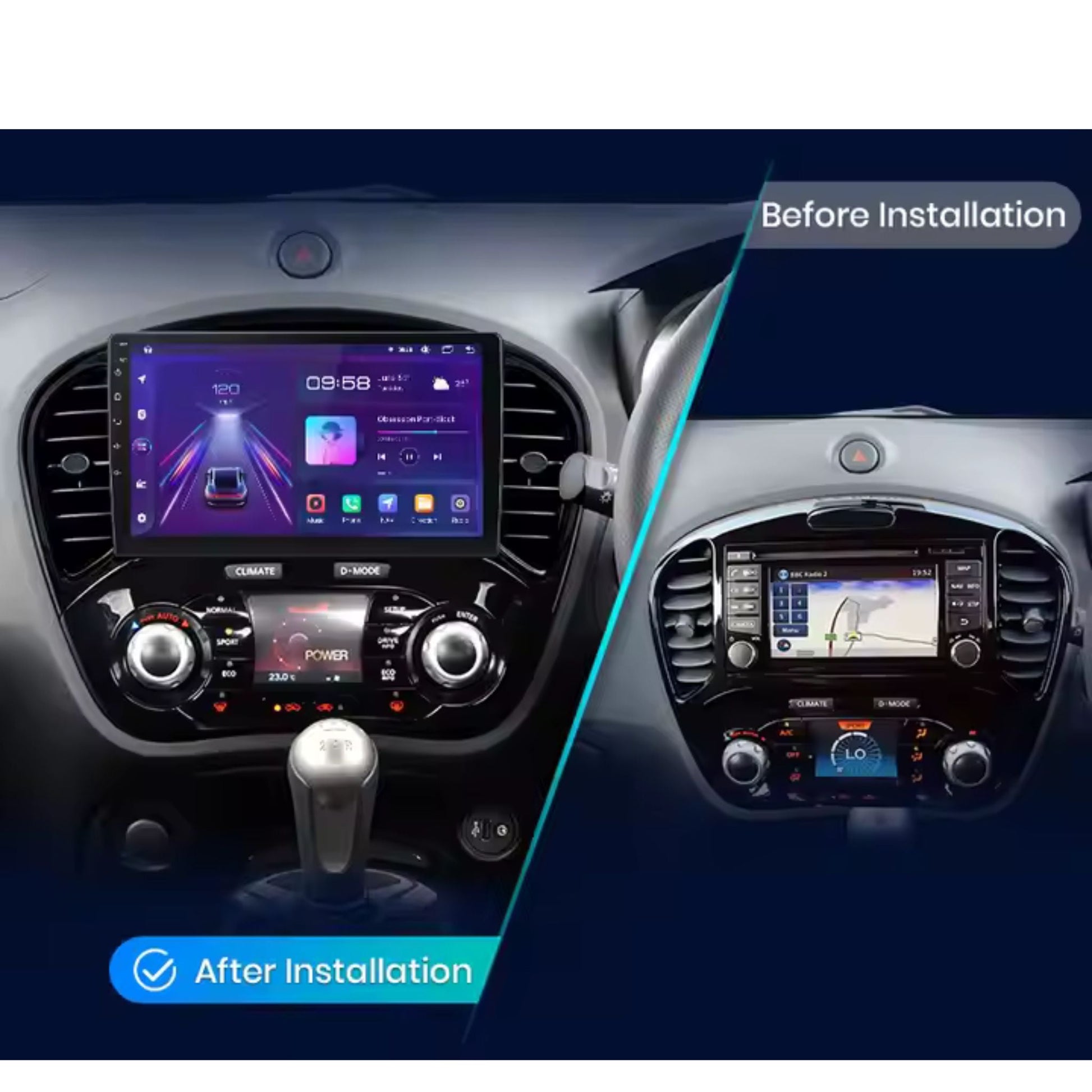 Pantalla Multimedia para Nissan Juke (2010 - 2014) - Maleonracing