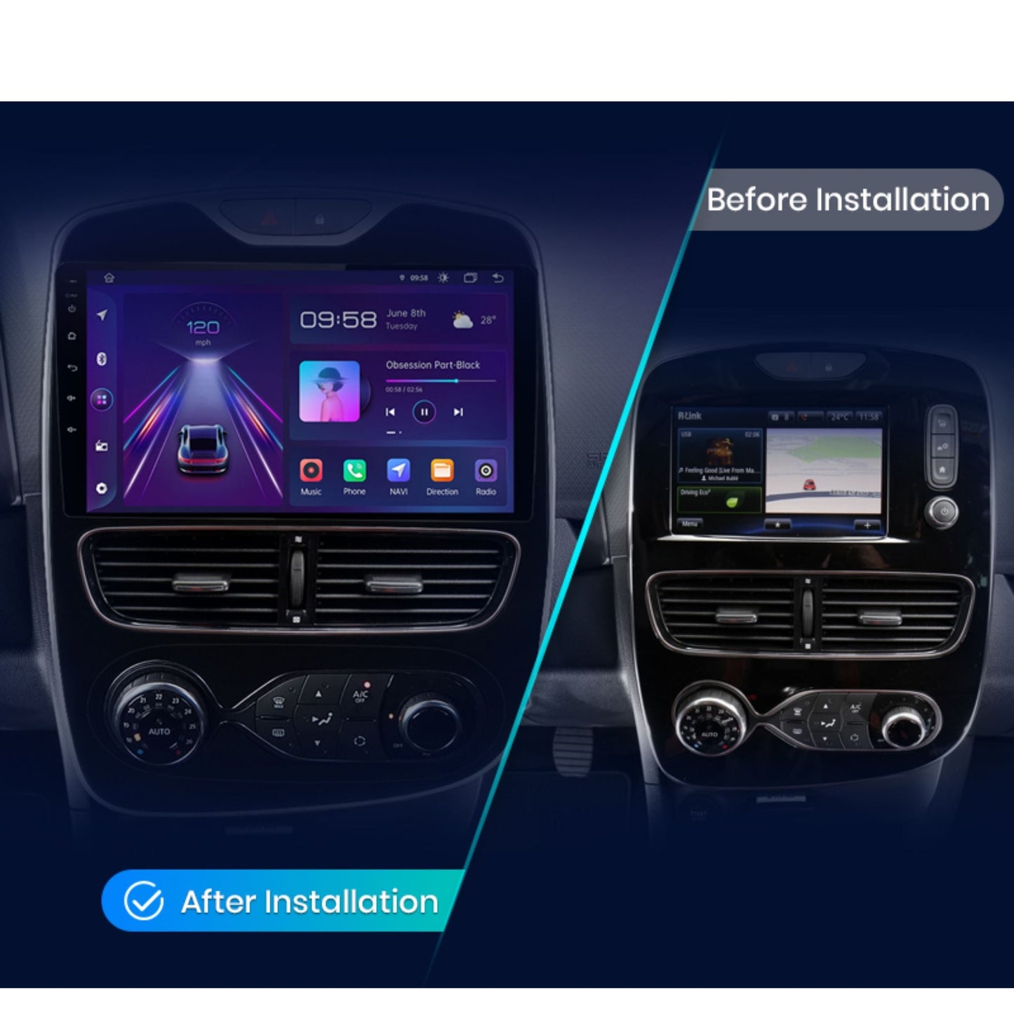 Pantalla Multimedia para Renault Clio 4 (2012 - 2019) - Maleonracing