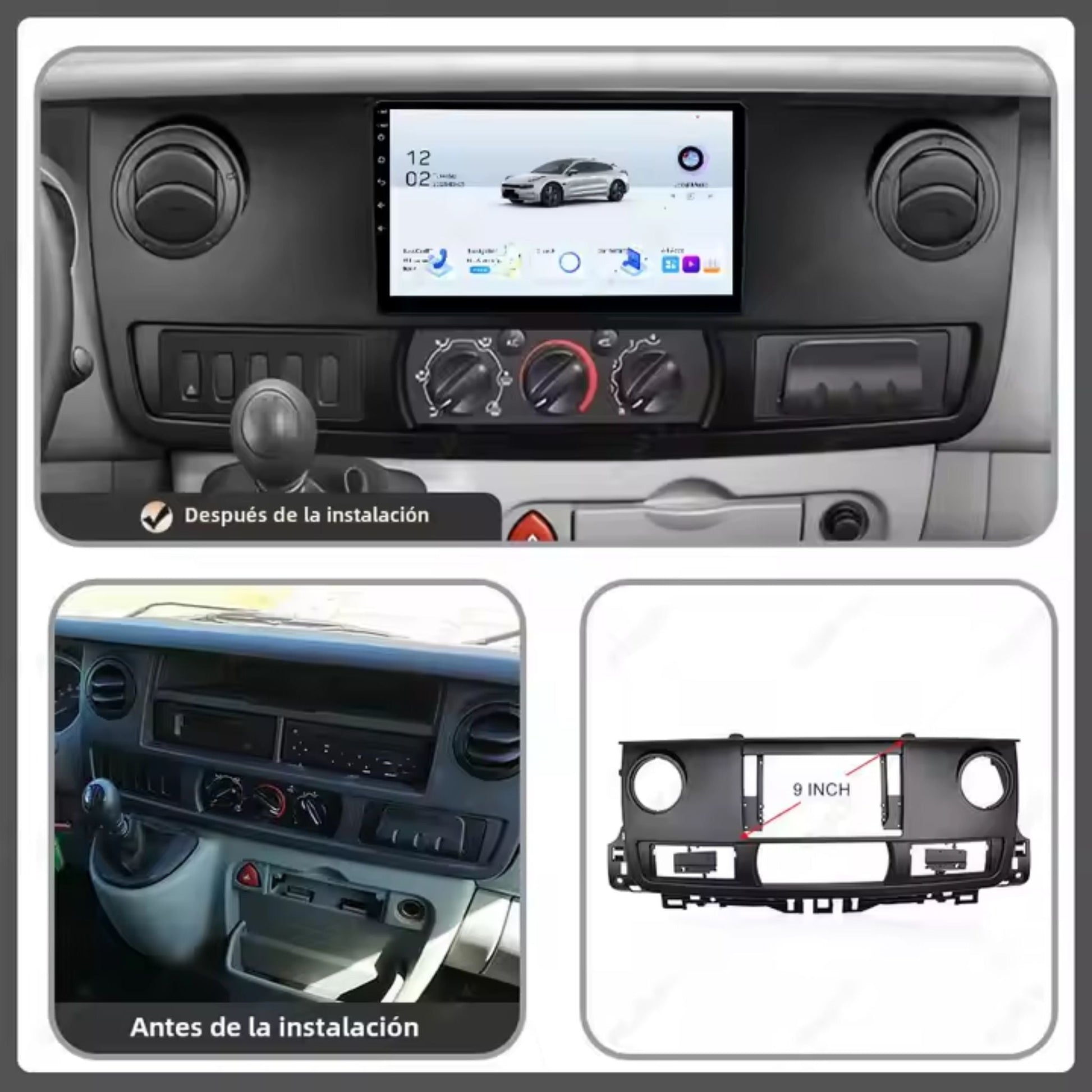 Pantalla Multimedia para Renault Master (2003–2011) - Maleonracing