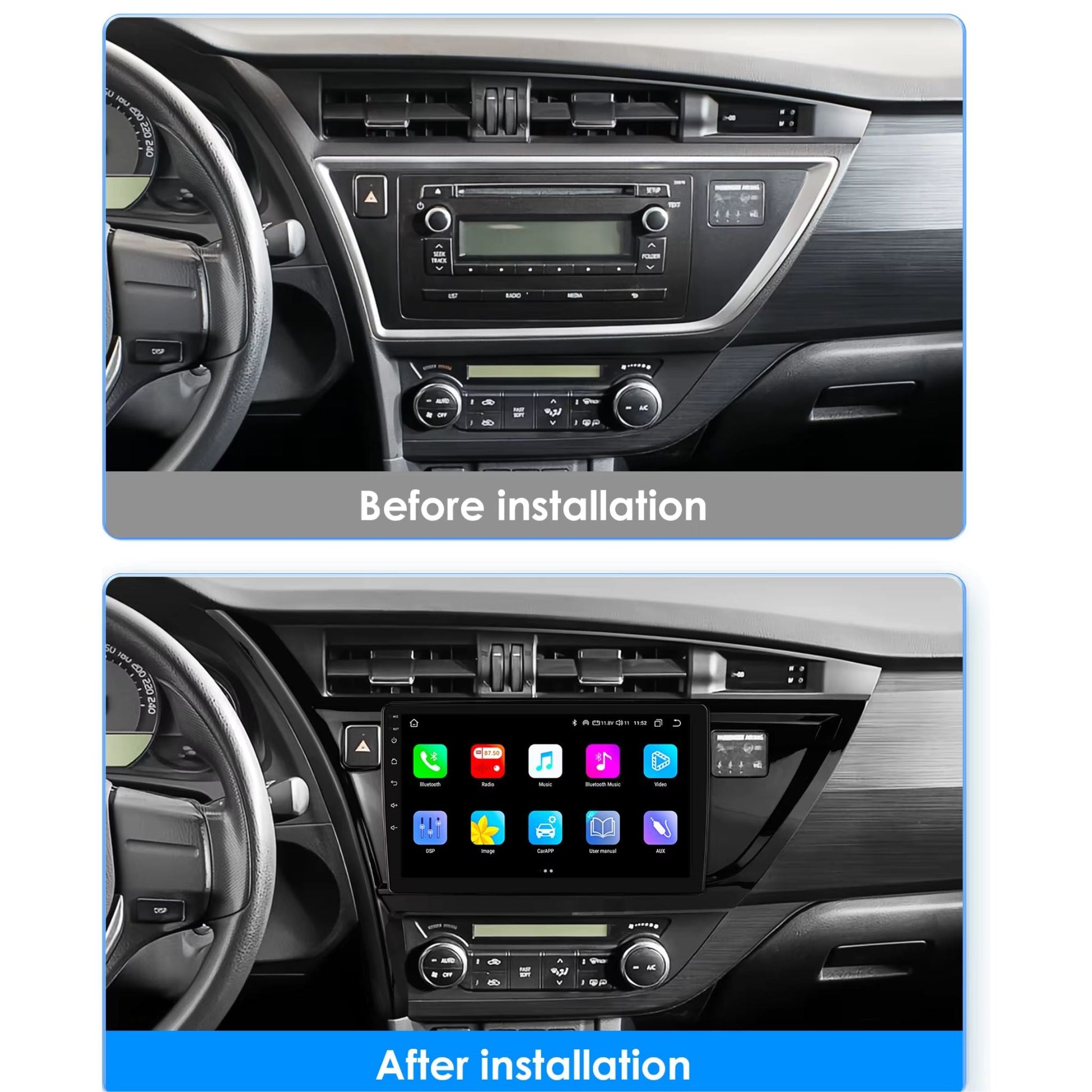 Pantalla Multimedia para Toyota Corolla / Auris (2013 - 2016) - Maleonracing