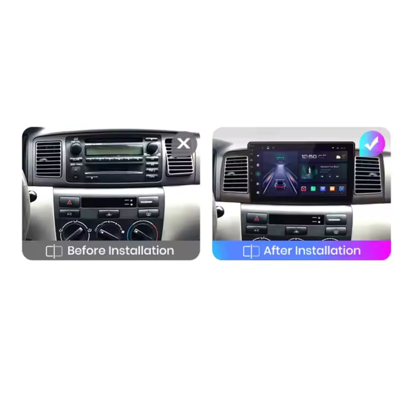 Pantalla Multimedia para Toyota Corolla E130/E120 (2000 - 2004) - Maleonracing
