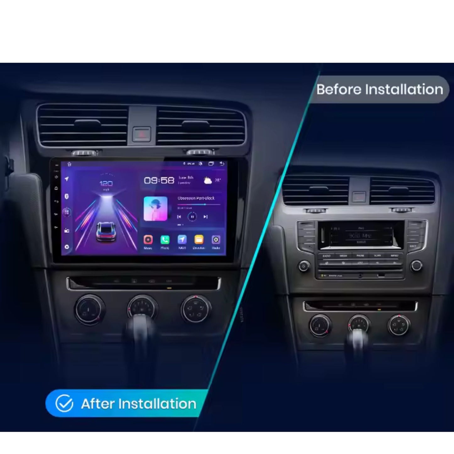 Pantalla Multimedia para Volkswagen Golf 7 (2013 - 2017) - Maleonracing