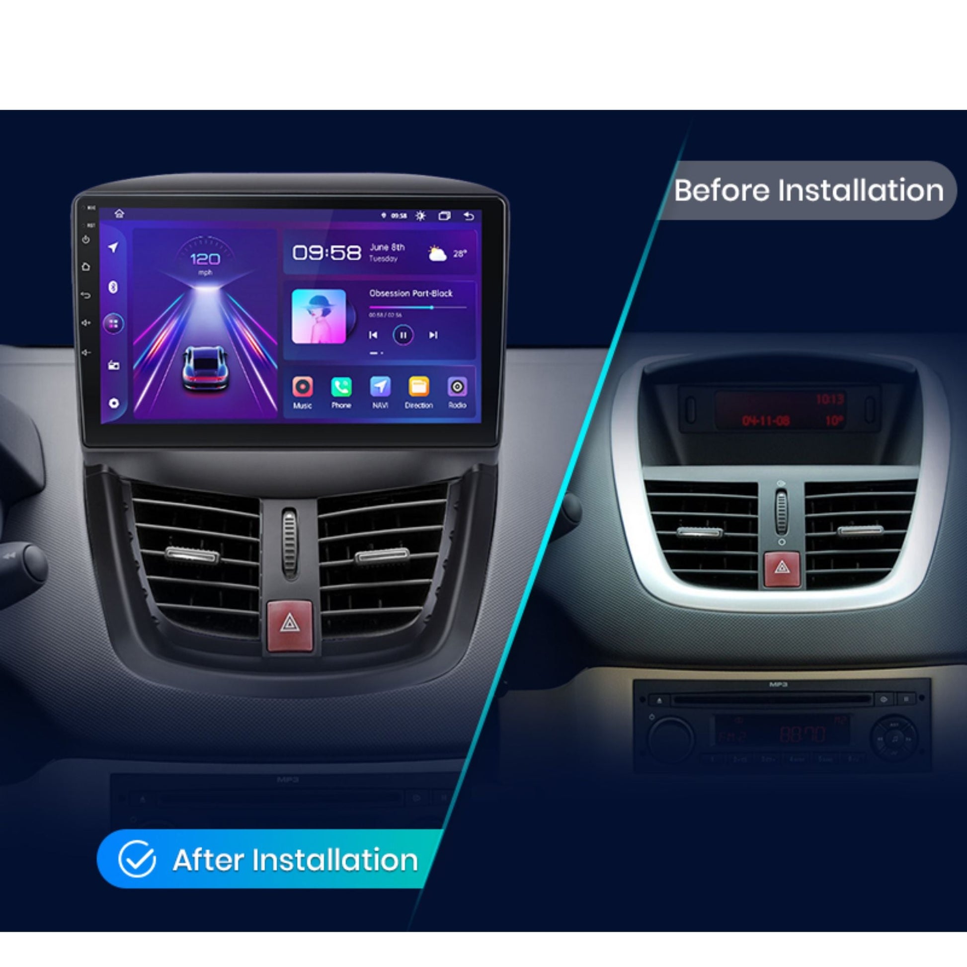 Pantalla Multimedia Peugeot 207 (2006 - 2015) - Maleonracing