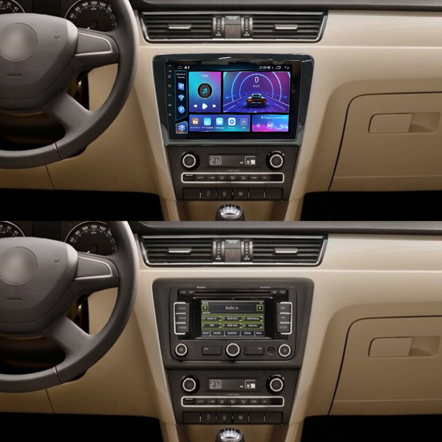 Pantalla Multimedia SEAT Toledo (2015-2018) / Skoda Rapid (2013-2019) - Maleonracing
