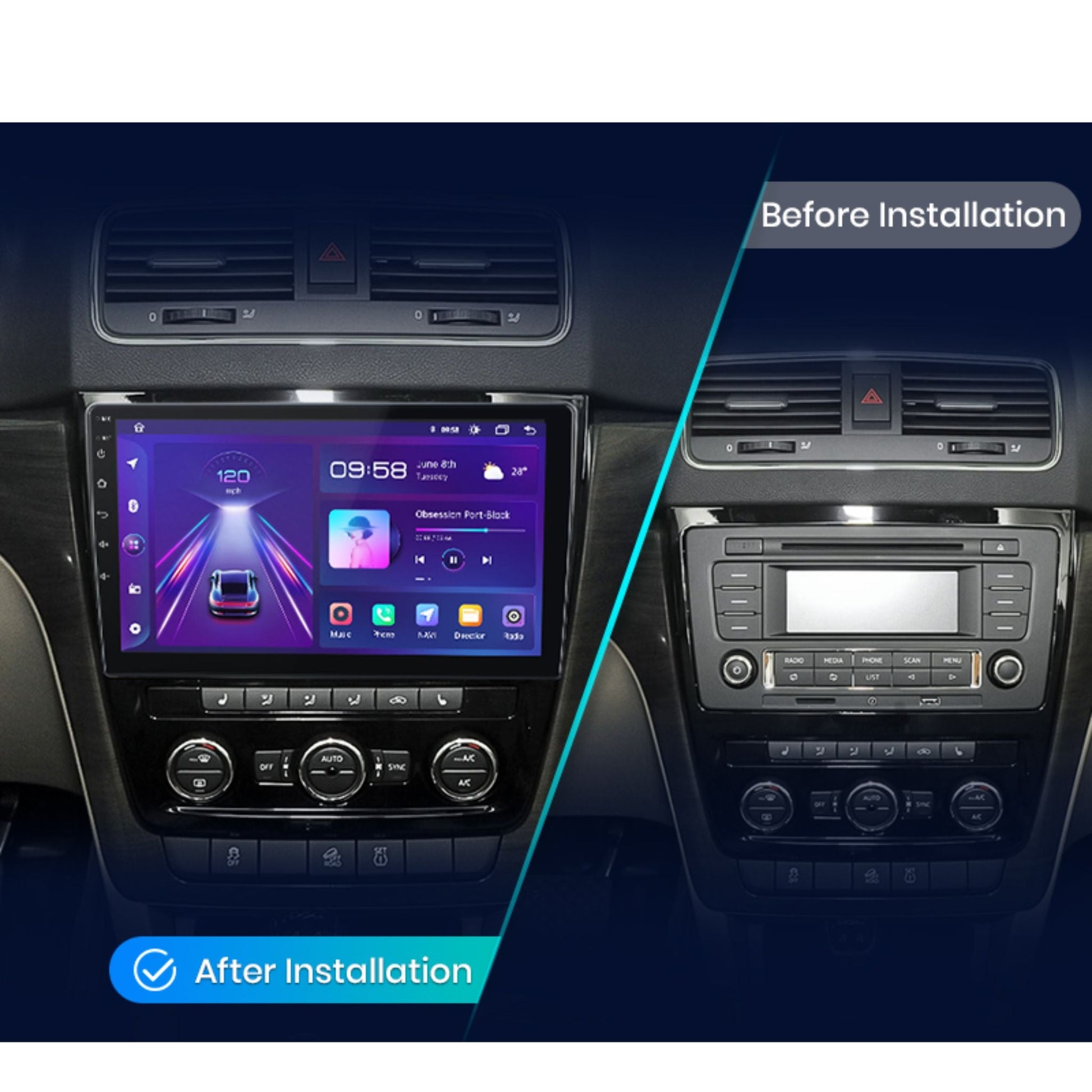 Pantalla Multimedia Skoda Yeti 5L (2009 - 2014) - Maleonracing