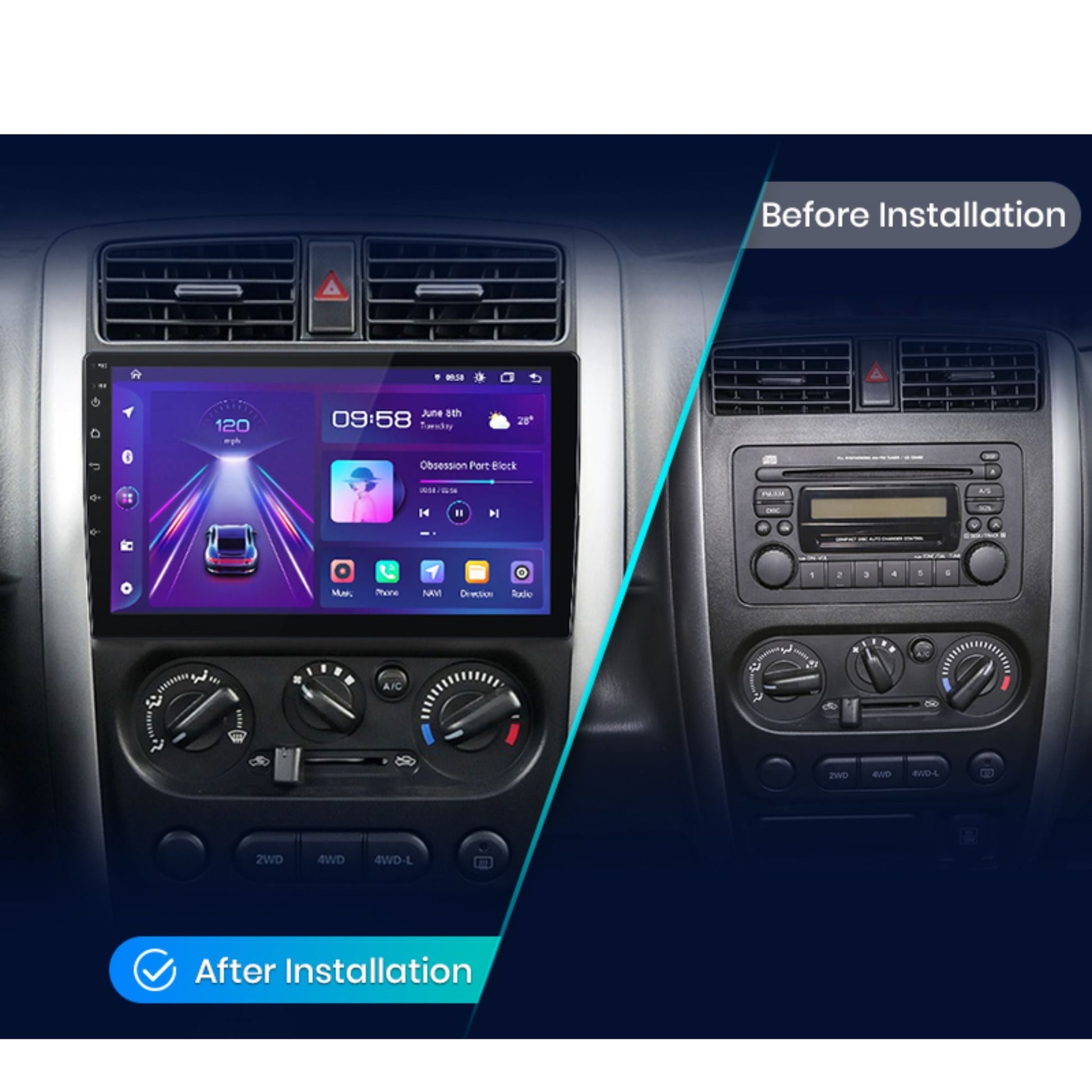 Pantalla Multimedia Suzuki Jimny 3 (2005 - 2019) - Maleonracing