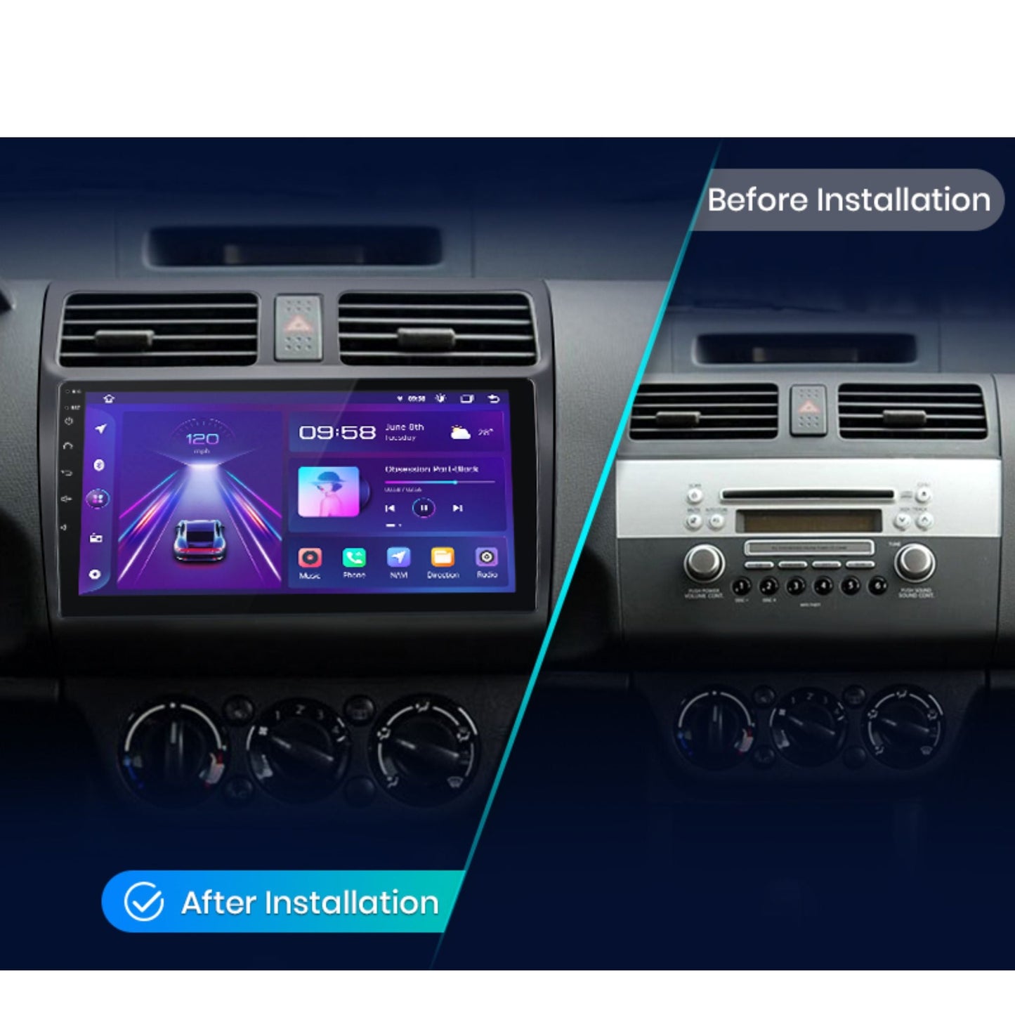 Pantalla Multimedia Suzuki Swift (2003 - 2010) - Maleonracing