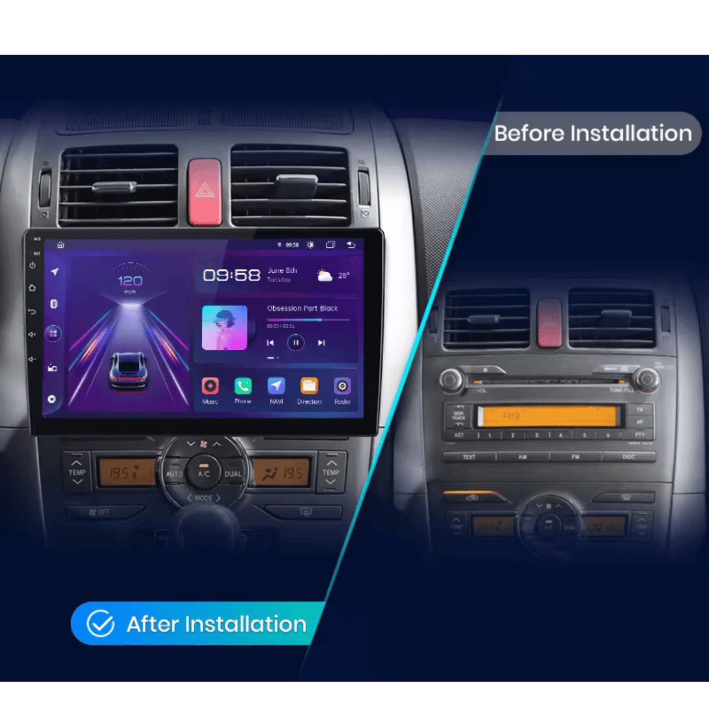 Pantalla Multimedia Toyota Auris E150 (2006 - 2012) - Maleonracing