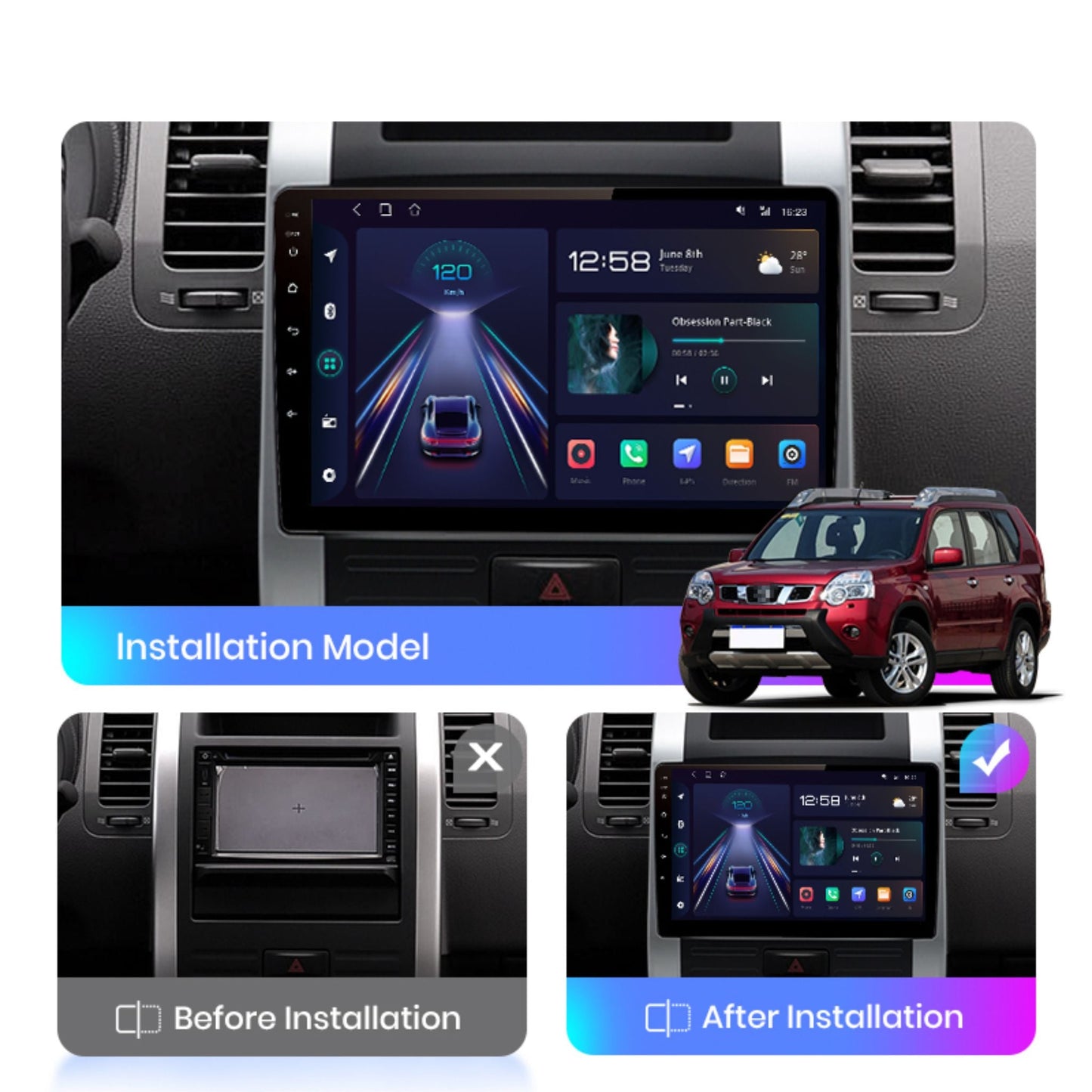 Pantalla Multimedia X - Trail T31 (2007 - 2015) - Maleonracing